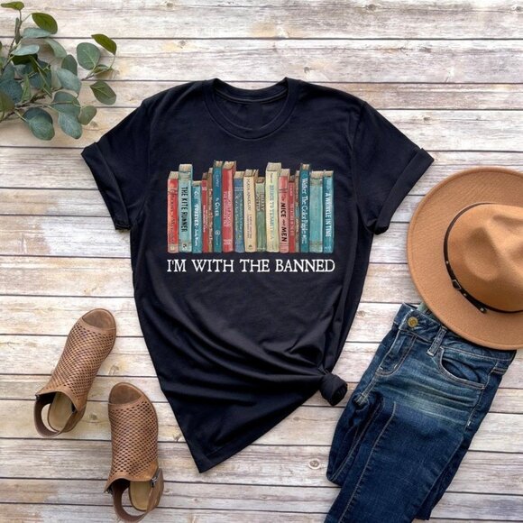 Tops - I'm With The Banned, Banned Books Shirt